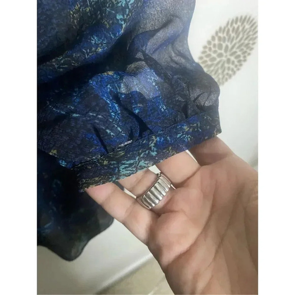 Free People Smocked Square Neck Top Size Medium - Picture 4 of 6